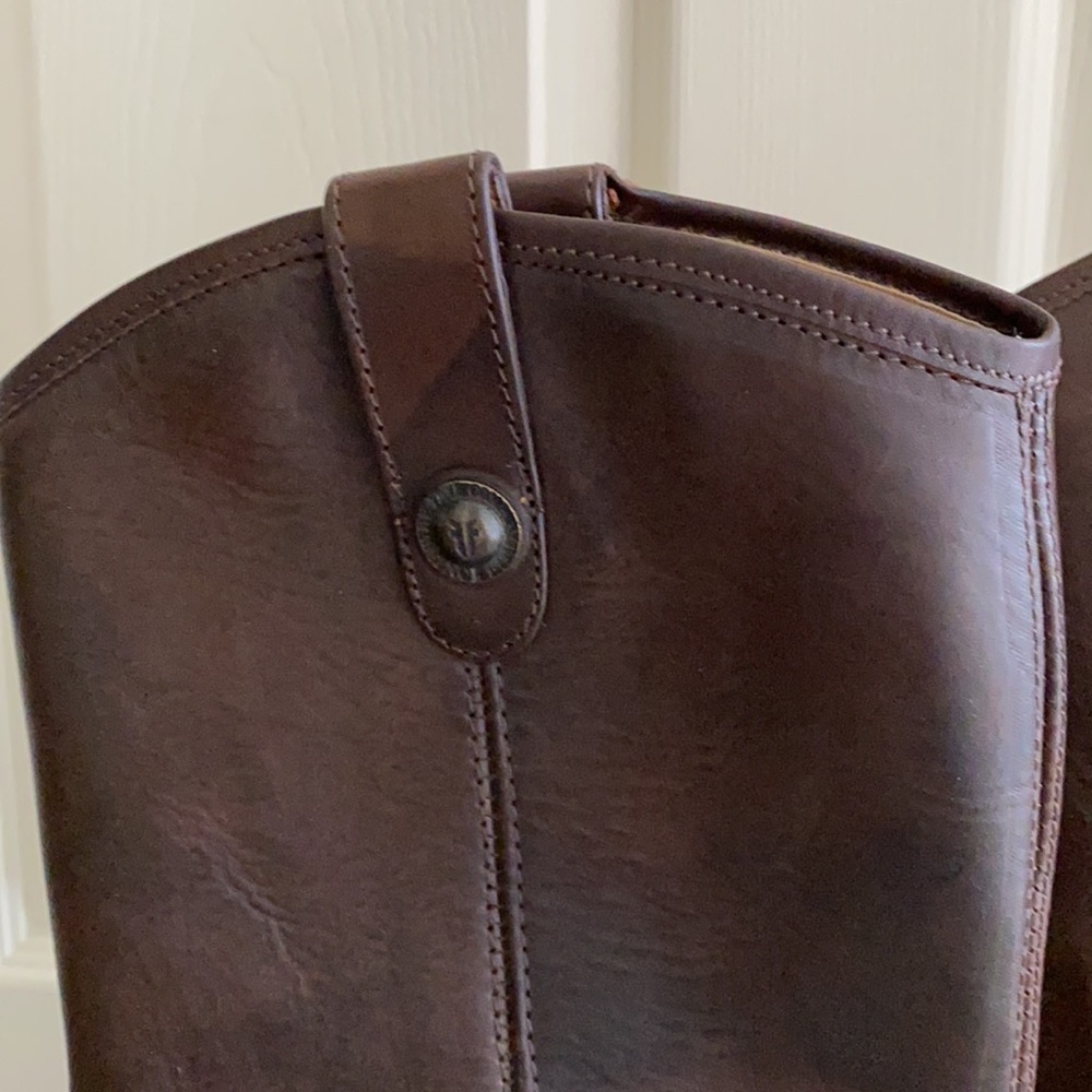 Frye Melissa Button Dark Brown Boot - image 3